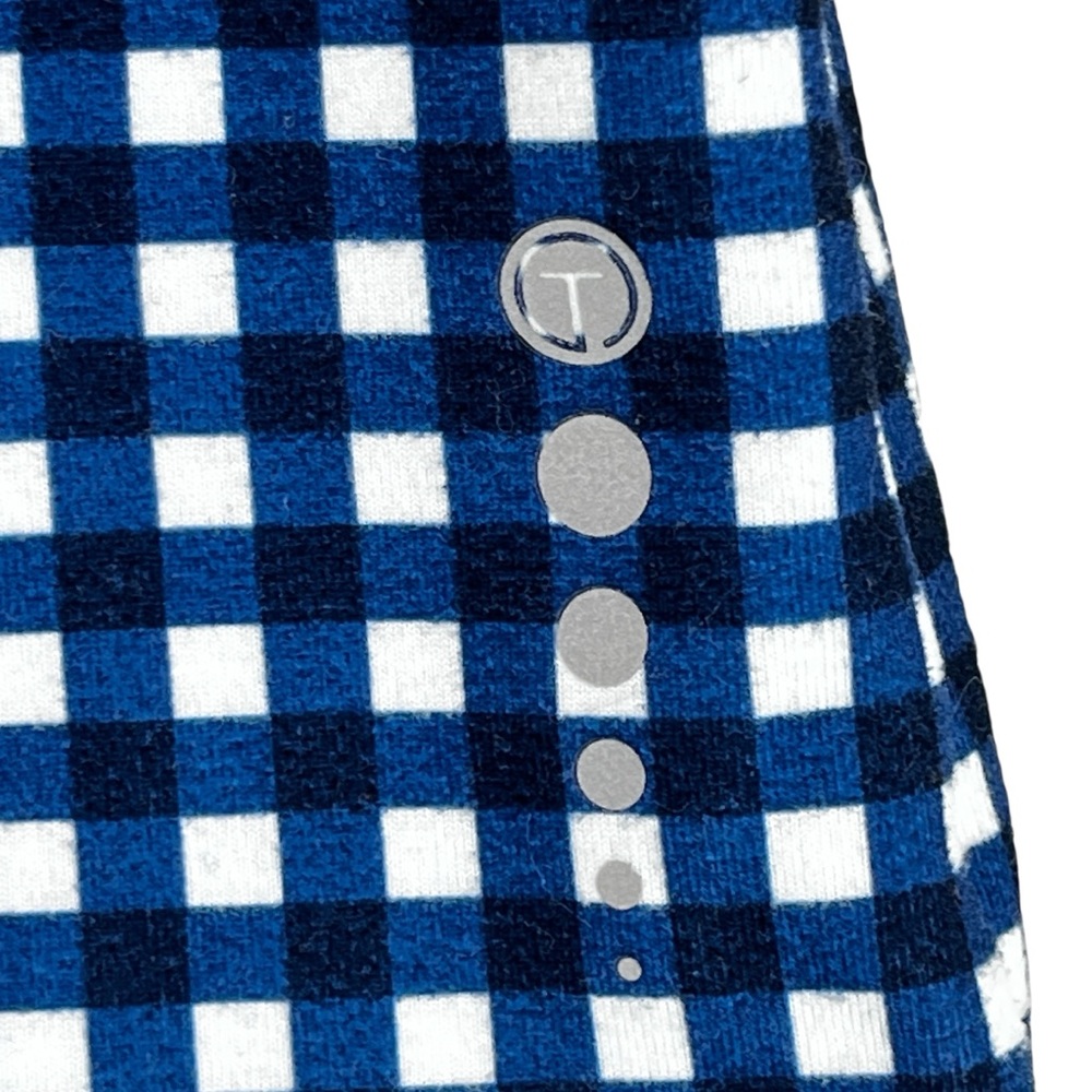 T by Talbots “On The Move” Wrap Skort Gingham Plaid Athleisure UPF 50+ Sz L - Picture 9 of 11